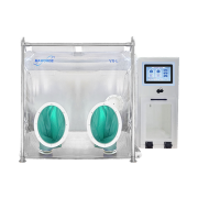 Anaerobic chambers with oxygen and hydrogen monitoring system
