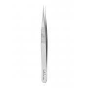 Fine forceps -broad shanks, standard tips, straight, stainless steel, 12 cm