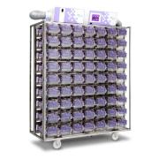 Stojan IVC NexGen LoProfile pro myši, 60 klecí, ventil SHR, s ventilátory EcoFlo montovanými na stojanu