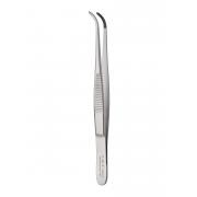 Narrow pattern forceps - serrated, curved