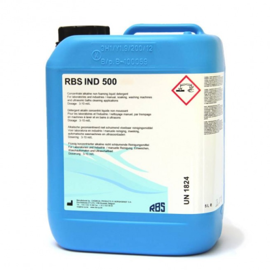RBS IND 500 - Surfactant free alkaline detergent - Contains active chlorine